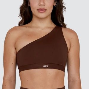 Set Active Luxform One Shoulder Bra in Cocoa – Size S